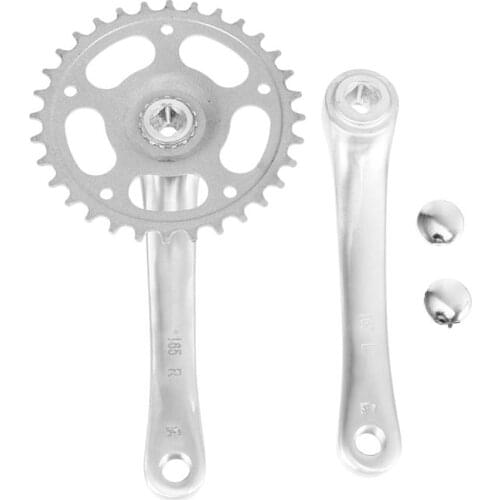 1 Set Single Ring Bike Cranks Kit Single Chain Wheel Crankset Bike Accessories