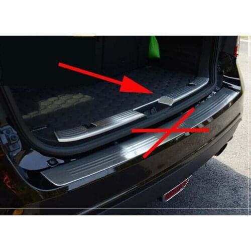 Rear Door Inner Bumper Sill Plate Protector Cover Trim For 2009-2014 Ford Edge Car Exterior Decoration Style 1PCS