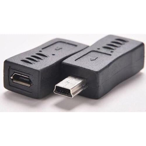 2XConnecteur Adaptateur Mini USB Male vers Micro USB Femelle Type B Chargeur