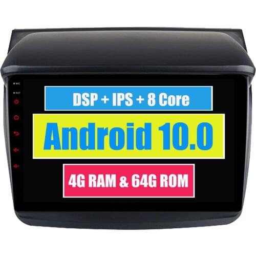 Android 10 For Mitsubishi L200 Triton 2010 - 2014 Octa Core Car Radio Stereo GPS Navigation Multimedia DSP 4G RAM + 64G ROM