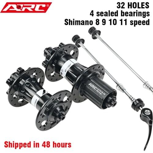 ARC 4 Sealed Bearing Hub 32 Holes Mountain Bike Hub 6 Disc Bolt MTB Hub With Shimano HG Freehub Body 4 Pawls 48 Clicks Bike Part