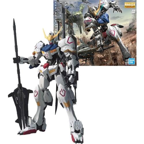 Bandai Original Gundam MG 1/100 IBO Gundam Barbatos The Fourth Form Assembly Robot Model Kits Anime Action Figure Toys for Boys