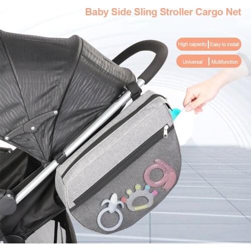 Baby Stroller Side Hanging Bag Waterproof Multifunctional Stroller Storage Bag Organizer