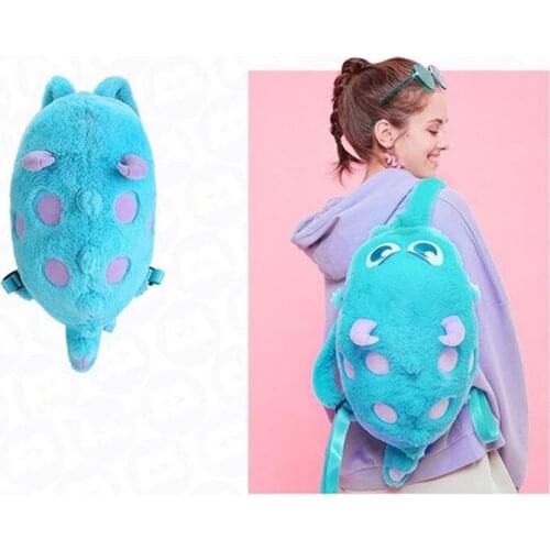 Disney James P. Sullivan Cartoon Plush Backpack Personality Fashion Recreation Bag