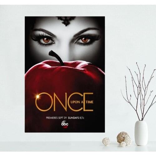 Custom Canvas Once Upon a Time Poster Art Decoration Poster Cloth Fabric Wall Poster Print Silk Fabric &0J47K