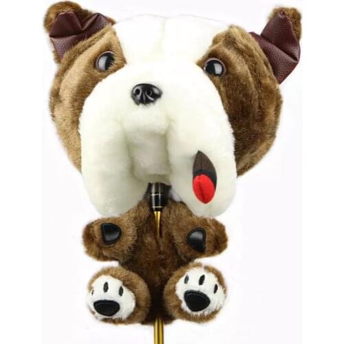 Golf Clubs Driver Headcover Cartoon Animal Fairway Wood Covers Golf Accessories No. 1 Wooden Rod Sleeve