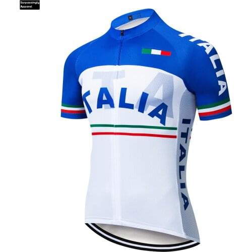 2018 ITALIA Nationla TEAM Cycling Jersey Summer Ropa Ciclismo MTB Mens Summer Quick-dry Pro Bike Jersey Tops Maillot Shirts