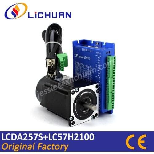LICHUAN good performance 2 phase closed loop servo motor driver system DSP nema23 3d printer