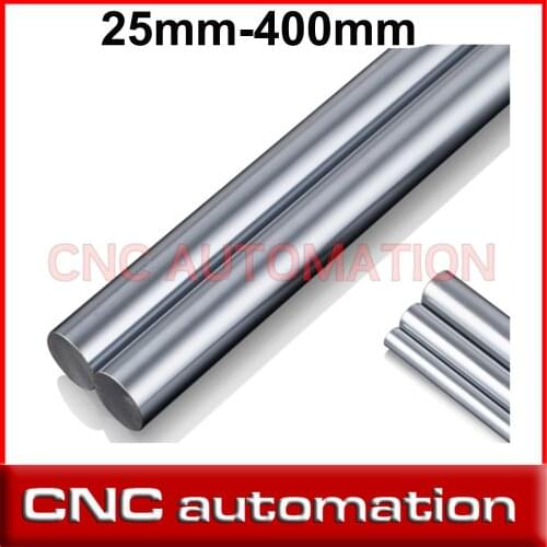 2pcs Linear Shaft 400mm Round Cnc Parts Rail 25mm