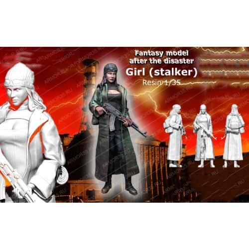 1/35 Resin Model Building Kit Figure Womens tanker