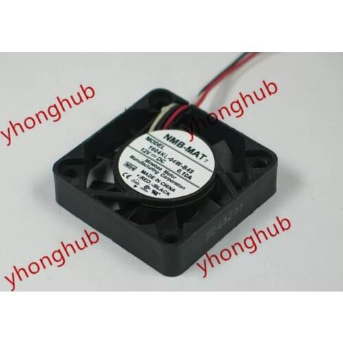 NMB-MAT 1604KL-04W-B49, M54 DC 12V 0.10A 3-wire 40X40X10mm Server Cooling Fan