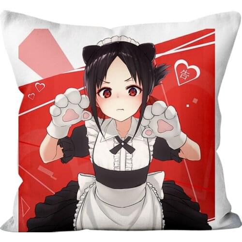 Anime Kaguya-sama Love Is War Shinomiya KaguyaFujiwara Chika Cosplay Pillow Unisex 40x40cm