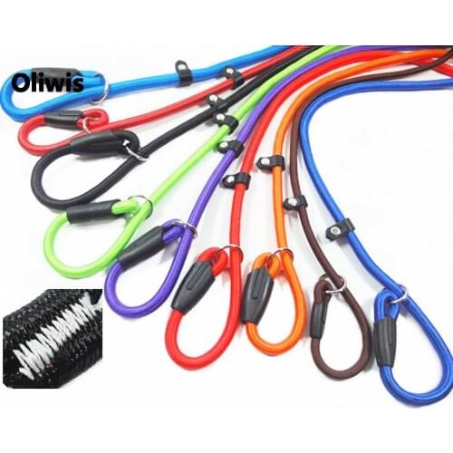 Pet Leash Thick 1.2/1/0.8/0.6cm Dia For Dogs 140cm Good for Hands Leash Dog Cat Collar Pet Walking Lead Tape 9 Colors Leading