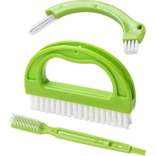 3pcs/set Tile Brushes Grout Cleaner Joint Scrubber For Cleaning Bathroom Kitchen Window Washing Brush Cleaner Windows