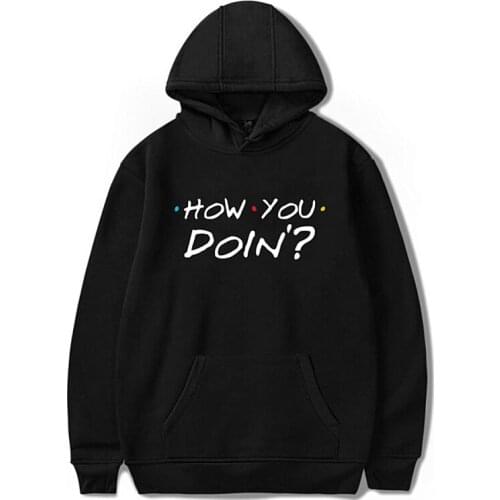 FRIENDS Printed Sweatshirt Hoodies Women/Men TV Show How You Doin Hoodie Sweatshirts Fashion Fleece Warm Jacket Coat 4XL Clothes
