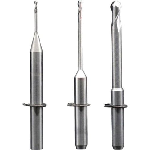Wieland mini CAD/CAM burs Length=35mm Shank 3mm dental milling cutters zirconia/pmma/wax block end mills