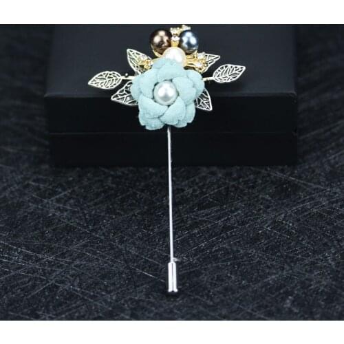 Vintage New Woman Brooches Pin Cute Flowers Pearl Long Pins Fashion Elegant Lady Brooch Trendy Accessories