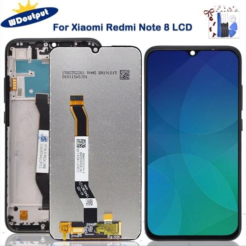 Original Display Replacement for Xiaomi Redmi Note 8 LCD Display Touch Screen Digitizer Assembly For Redmi note8 M1908C3JH+Frame