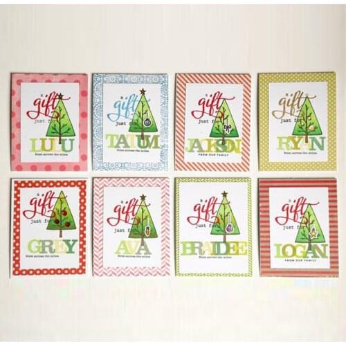 3pcs/Set New Fancy Words Sending Gift Greetings Metal Cutting Dies for DIY Scrapbooking Photo Album Embossing Paper Cards Crafts