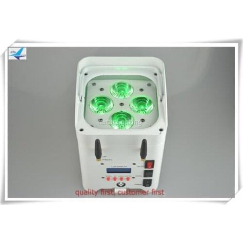 A- 20/lot with fly case wireless battery wifi led par 64 4x12w 6in1 lamp par can