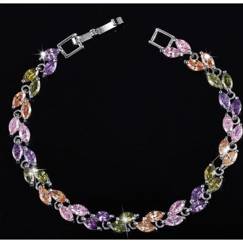 ERLUER Fashion Bracelets For Women Girls Brand Zircon Crystal wedding engagement Party luxury Charm Jewelry Bracelet bangles