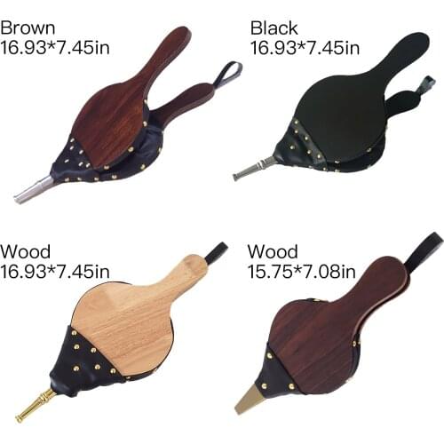 Fireplace Wood Bellows Wood Barbecue BBQ Air Blower Bonfire Campfire Brown BBQ Tools For Outdoor Wild Donkey Firing Multitools