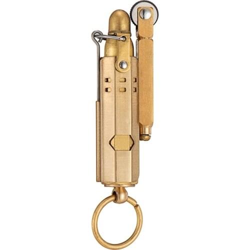 Copper & stainless steel Vintage kerosene lighter.Metal World War II gasoline lighter