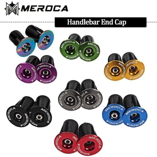 Meroca Road Mountain Bike Bicycle Expanding Handlebar Plug Bar Ends Adjustable Locking Caps Aluminium Alloy
