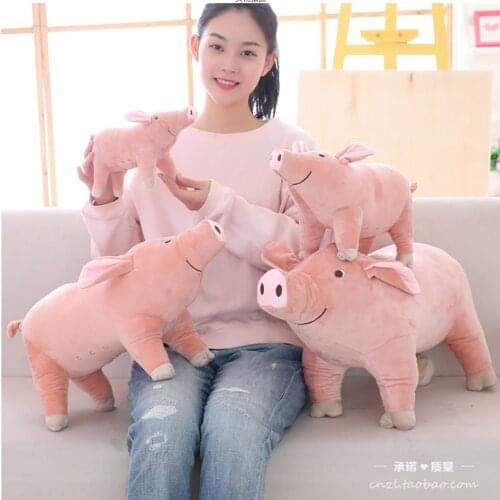 25-60cm Cute Cartoon Pig Plush Toy Soft Animal Stuffed Pig Plush Doll kawaii Pink Pig Pillow Birthday Gift for Children Girls
