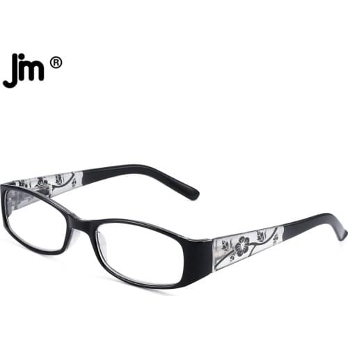 JM Vintage Spring Hinge Square Reading Glasses Women Thicken Arm Vintage Magnifier Presbyopic Diopter Glasses