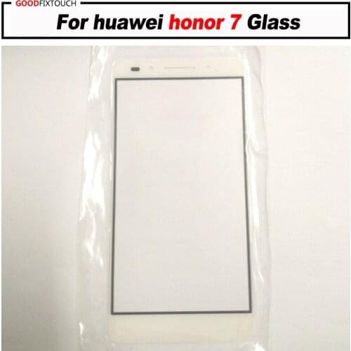1-10pcs For huawei honor7 Front Glass Touch Screen Top Lens LCD Outer Panel Repair For honor 7 Glass lens