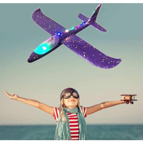 Nicce Hand throw airplane EPP Foam Outdoor Launch Glider Plane Kids Toys 48 cm Interesting Launch Inertial Model Gift funny