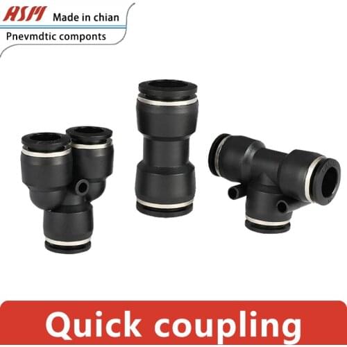 Pneumatic Connector PU Straight Through PG PEG PW Variable Diameter PY Three Vent Pipe Quick Plug 4 6 10-8mm