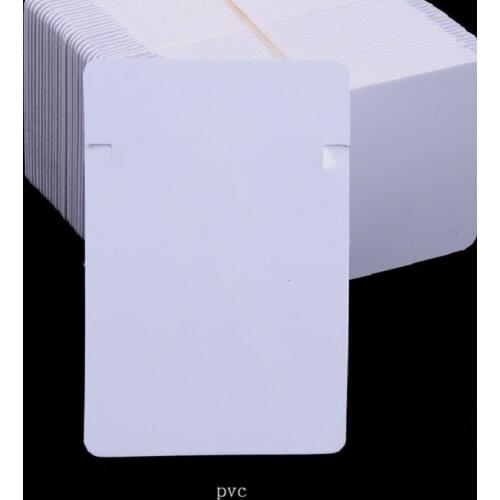 50pcs 9*6cm Jewelry Package Necklace Card with opp Bag Velvet PVC White Card for Necklace Display