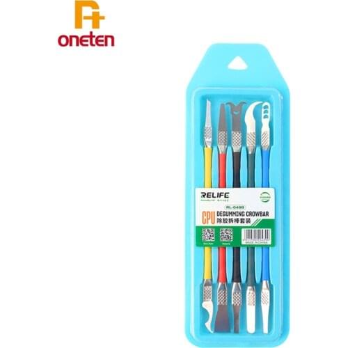 RELIFE CPU Dedicated Disassembly Set RL-049B For iphone ipad motherboard chip IC Remove glue Disassemble stick phone repair tool