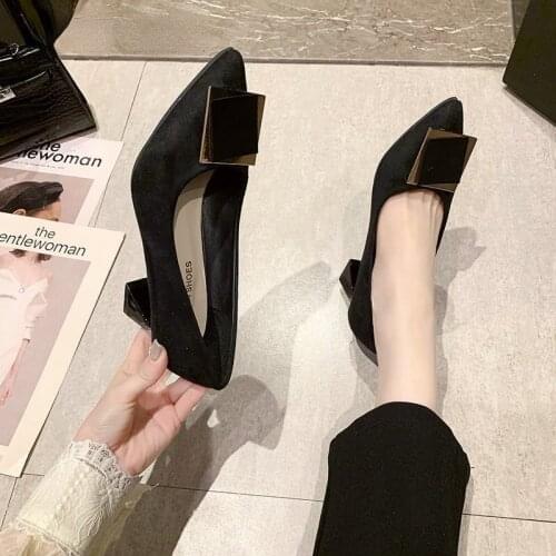 New Cow Patent Leather Sexy Thin High Heels Shallow Women Shoes Spring Autumn Fashion Pointed Toe Female Pumps Size Heels 2021