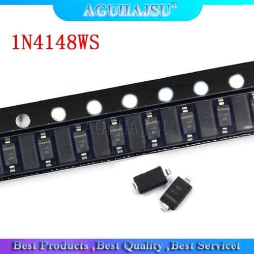 100PCS sod323 smd surface mount small signal diodes T4 1N4148WS