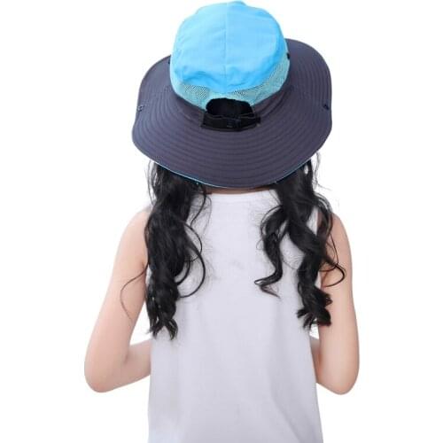 2021 Outdoor Wide Brim Foldable Sun Hat Wide Brim UV Protection Bucket Cap Women Kids Girls Summer Fishing Hiking Cap