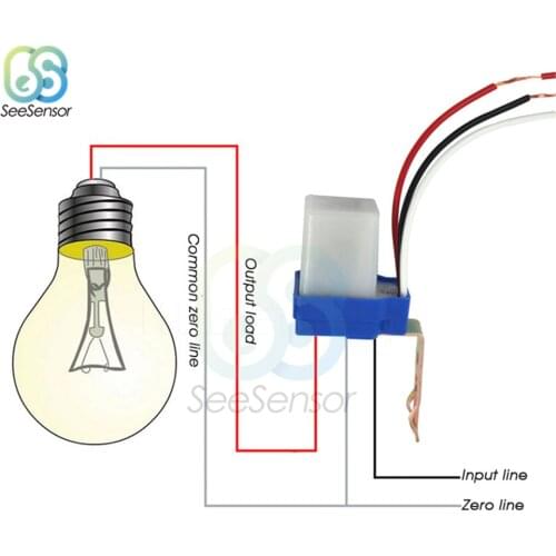 220V 12V 24V 10A Automatic Auto On Off Photocell Street Light Switch Photoswitch Sensor Control Light Switch