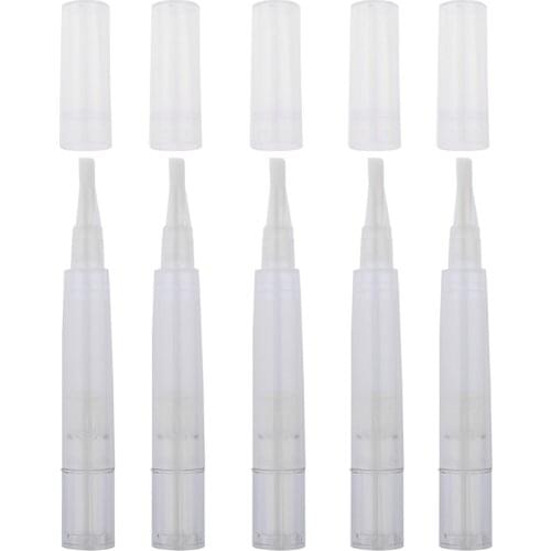 5pcs 3 Colors 5ml Empty Twist Pen Cosmetic Cuticle Oil Container Lip Gloss Eyelash Growth Tube