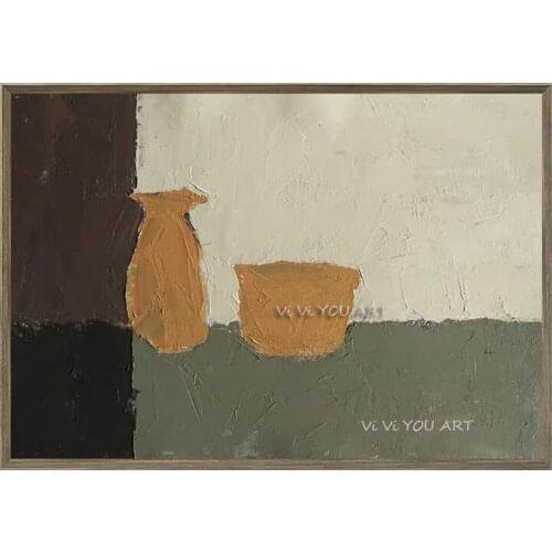 100% Handmade Abstract Geometric Decorative Modular Picture Wall Art Canvas Painting Poster for Living Room No Framed