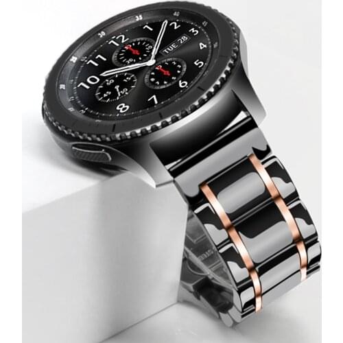 Active 2 ceramics correa for samsung galaxy watch 46mm band for huawei watch gt 2e amazfit bip gts strap 20mm 22mm watchband