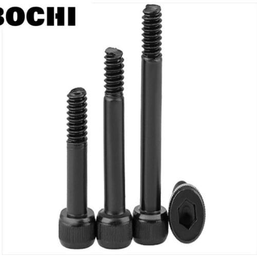 Free shipping 30pcs/pck DIN912 12.9Degree M2.5 Fully/half Threaded Black Hex Socket Cap Head Screw Bolt Fastener Set