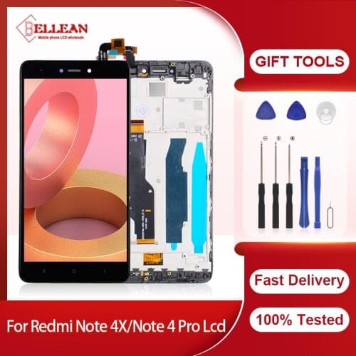 Dinamico Snapdragon 625 For Xiaomi Redmi Note 4X LCD Touch Screen Digitizer Assembly Global Note 4 Display With Frame Free Ship