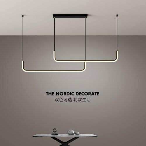 Black/Gold LED Chandelier Ordic Minimalist Design Creative Art Molecule Hall Living Room Restaurant Suspension Lighting Fixtures