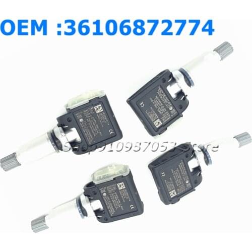 4 Pcs 36106872774 36106887147 Tire Pressure Monitor Sensor TPMS Fit For BMW G30 G31 G38 F90 G32 G11 G12 G01 G02 G05 433Mhz
