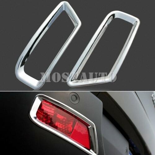 For Peugeot 3008 2009-2015 ABS Chrome Rear Tail Fog Light Lamp Cover Trim 2pcs Car Accessories Interior Car Decor Car Trim