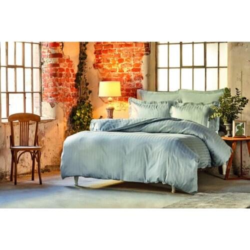 Karaca Home Mag Charm Bold Mavi Pamuk Saten Çift Kişilik Nevresim