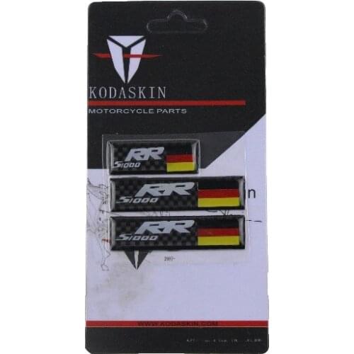 KODASKIN 3M Carbon Sticker emblem decal For BMW S1000RR one set/3pieces