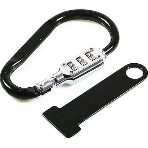 Motorcycle Dirt Bike Helmet Security Lock Combination Lidlock T bar Strap Extender Scooter Offroad Cafe Racer